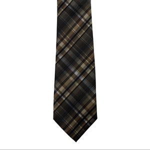 J. Ferrar Striped Tie, Brown